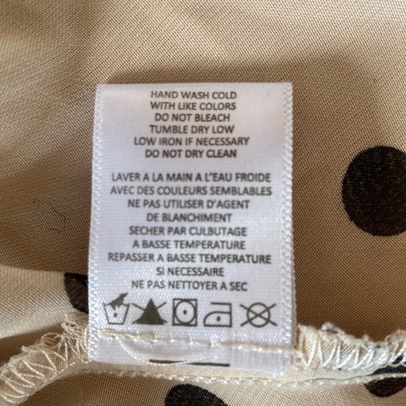 Material Girl Sheer Polka Dot Top With Studded Collar - Picture 9 of 10